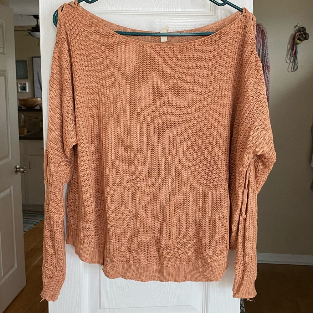 Lightweight boat neck sweater